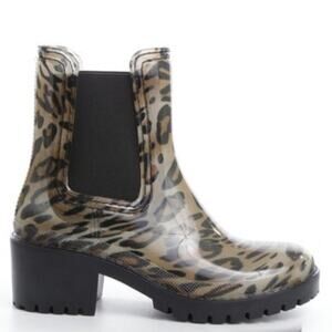 NEW Catherine Malandrino Leopard Rain Boots